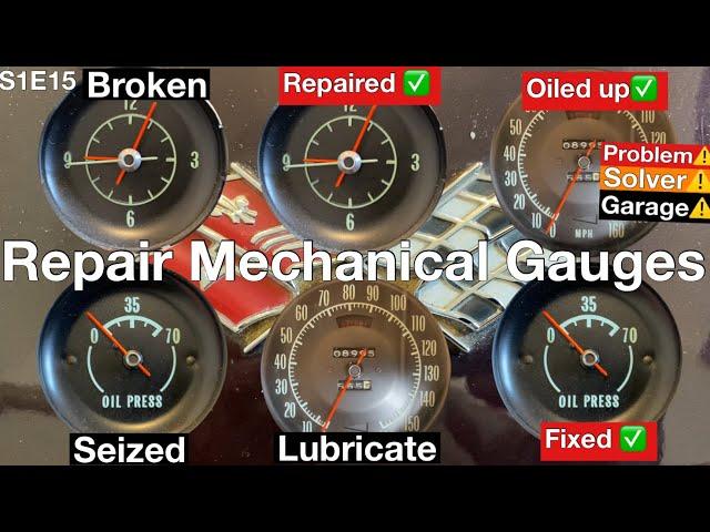 How to fix, maintain, repair Mechanical Gauges! (Oil gauge)(speedometer)(clock) Corvette C3