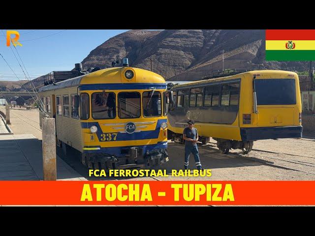 Cab Ride Atocha - Tupiza (Oruro - Villazón line, Ferroviaria Andina, Bolivia) train driver's view 4K