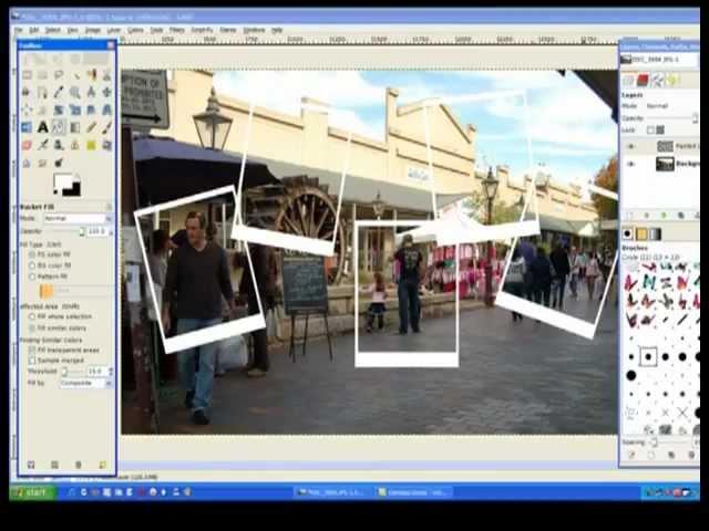 Collage using Gimp
