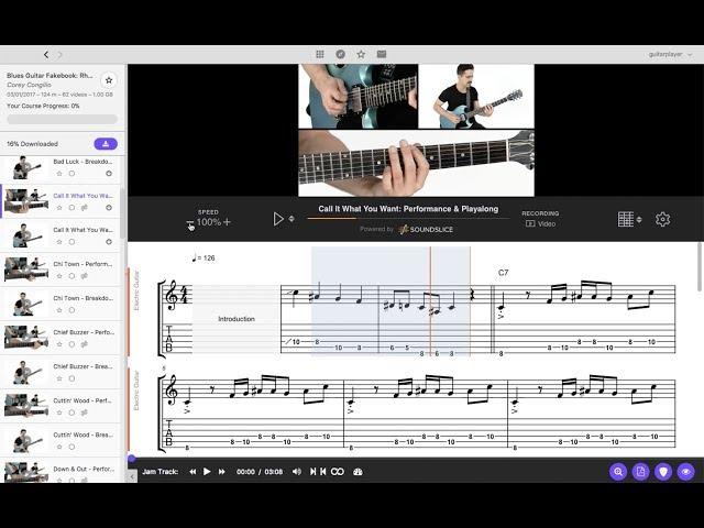 TrueFire 3 Desktop App with Soundslice Interactive Tab - Full Demo