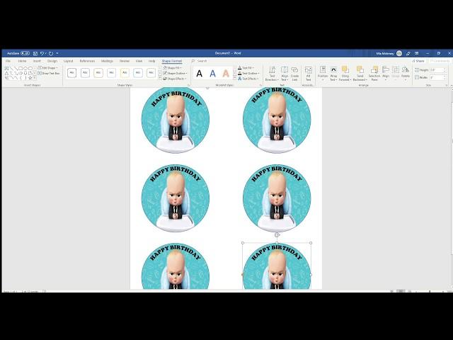 HOW TO CREATE A BUTTON TEMPLATE IN MICORSOFT WORD