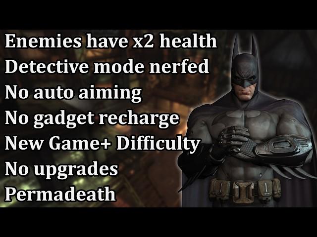 I made my own Difficulty Mod for Batman: Arkham City