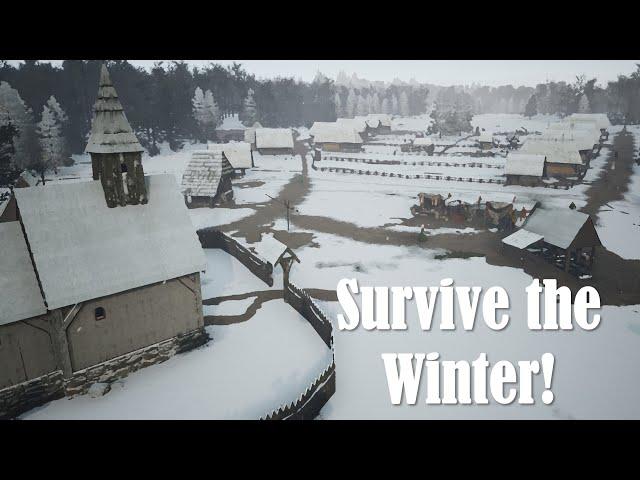 Survive the Winter! | Manor Lords - On the Edge (Challenging) Year 1 Text GUIDE