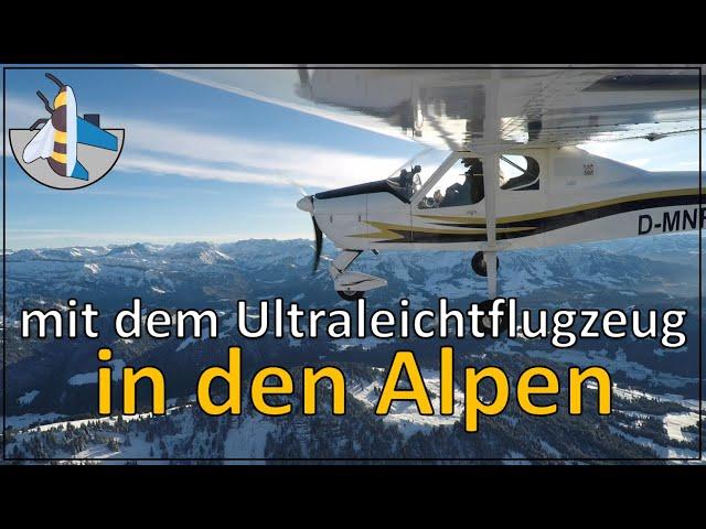 » In den Alpen mit dem Ultraleichtflugzeug | Berge von Oben | BeePilot