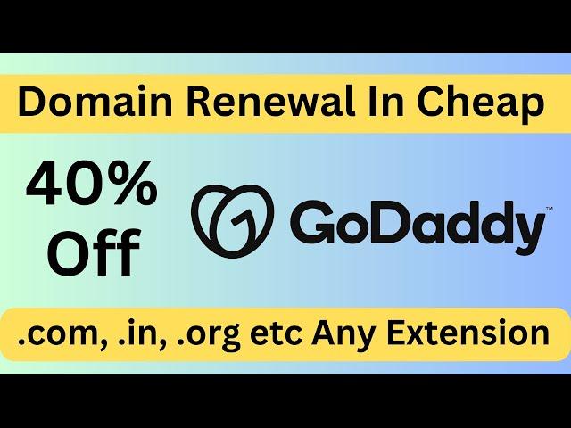 How To Renewal Domain In Cheap Price Godaddy 2023