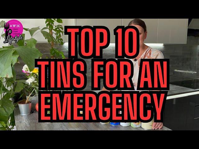 Top 10 Tins to stockpile for SHTF | Emergency food prepping | UK prepper