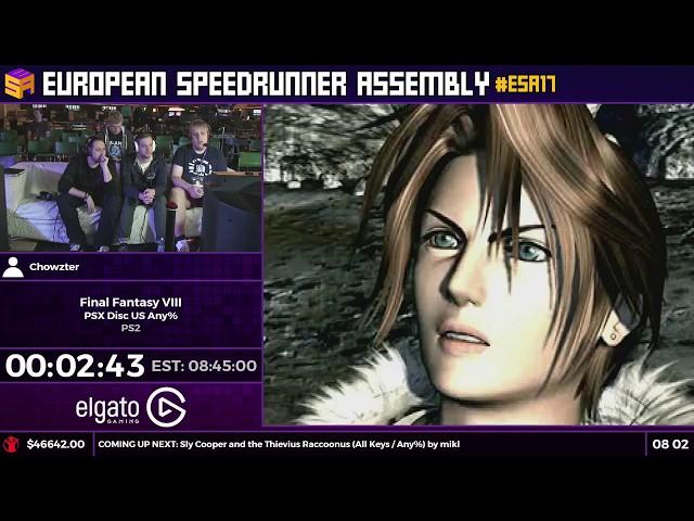 #ESA17 Speedruns - Final Fantasy VIII [PSX Disc US Any%] by Chowzter