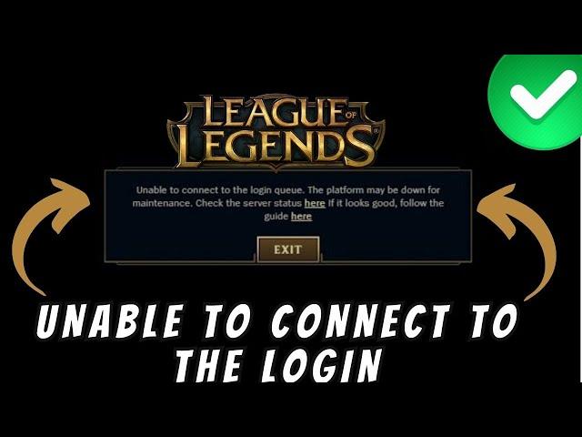 How To Fix Unable To Connect To Login Queue League of Legends (2023 Easy)