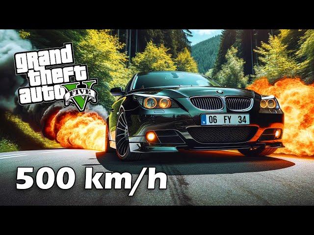 BMW E60'I 500km/h HIZA ÇIKARDIM ! - GTA 5 MODS