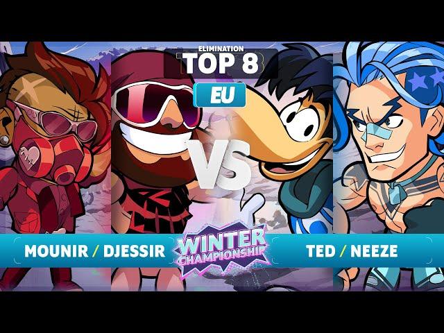 MounirKO & Djessir vs. Ted & Neeze - Elimination Top 8 - EU - Brawlhalla Winter Championship 2023