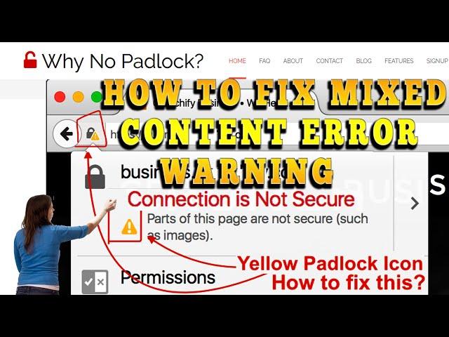How to Fix Mixed content error in any website?