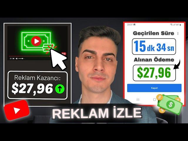 15 DAKİKADA REKLAM İZLEYEREK $27 PARA KAZAN! (ÖDEME KANITLI) - Evde İnternetten Para Kazanma