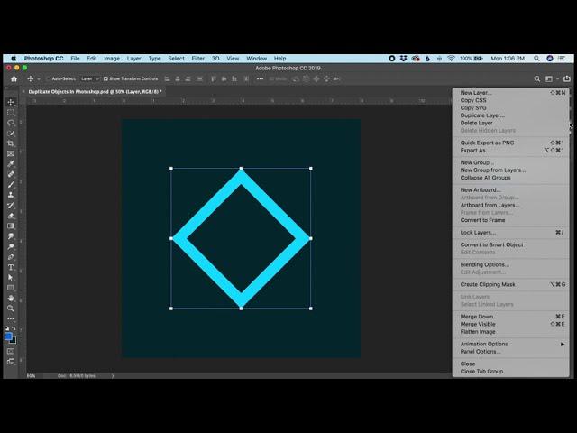 How to duplicate or copy an object in Photoshop