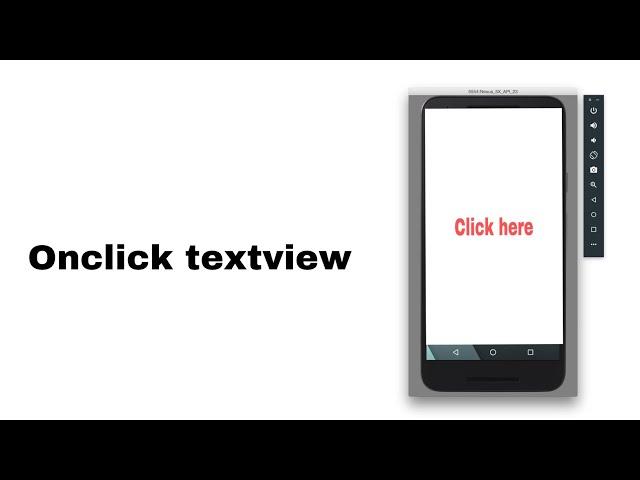 Clickable textview Android Studio