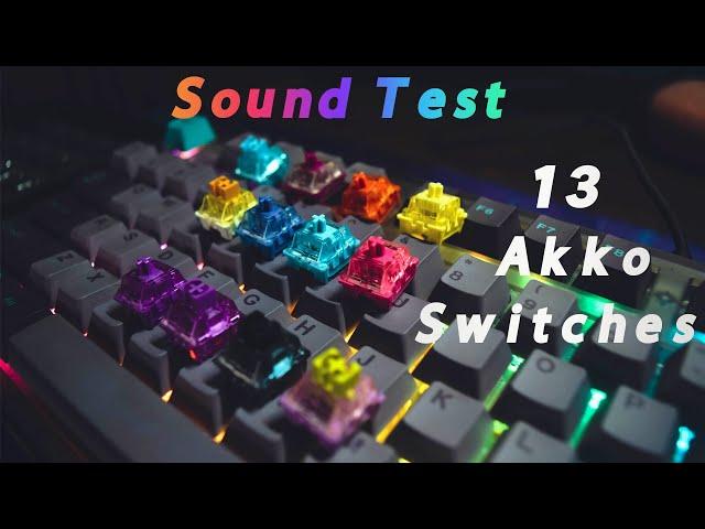 I tested 13 types of Akko switches on 2023 so you don't have to- Akko switches Sound test (MK870 PC)
