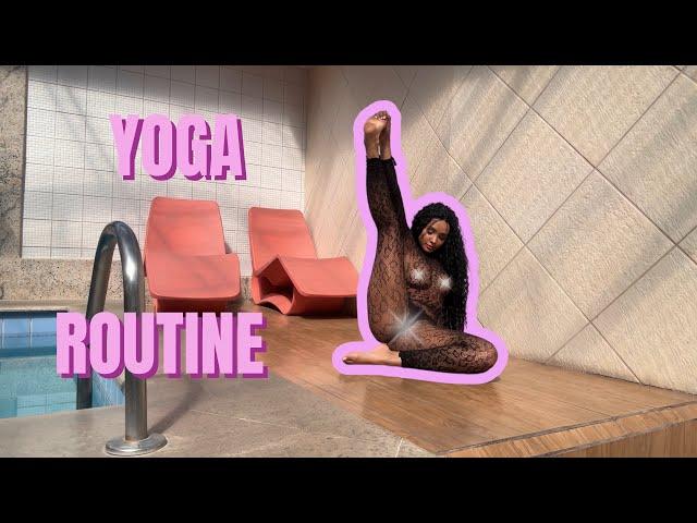 Transparent yoga Morning routine - yoga with Helen