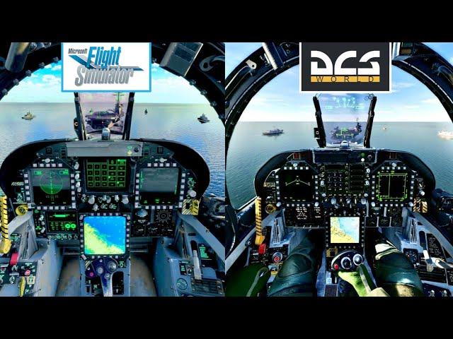 MSFS vs. DCS Carrier Landing Comparison