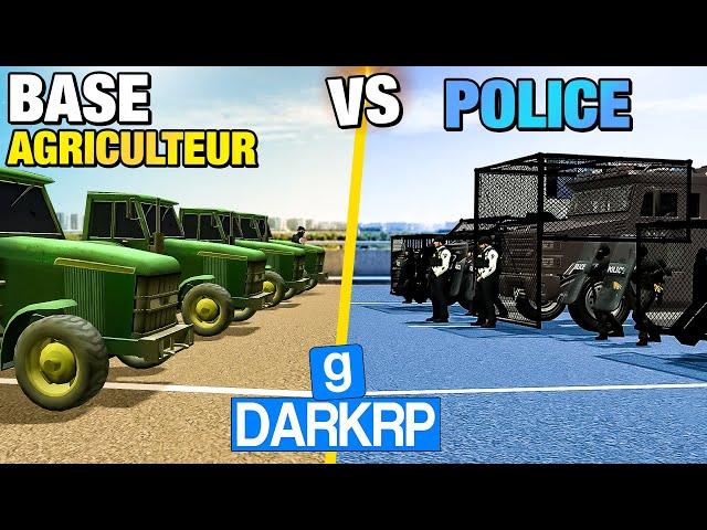 BASE LES AGRICULTEURS AIGRIS VS POLICE ! - GMOD DarkRP