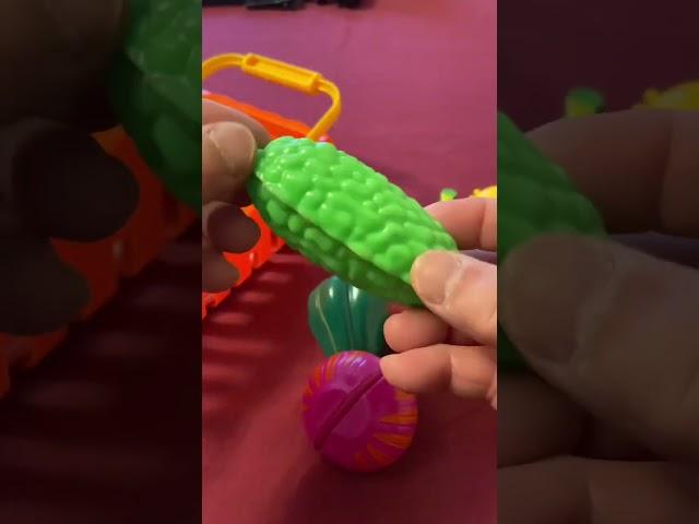 Unboxing Food Fruits Vegetables Plastic Cutting toys ASMR #shorts #satisfyingvideo