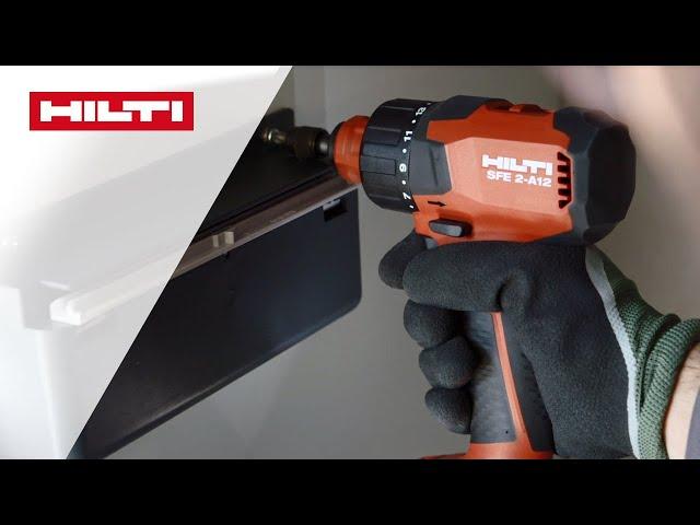 DEMO Flexibel, multifunktional und schnell austauschbar - das ist der Hilti SFE 2-A12 Bohrschrauber