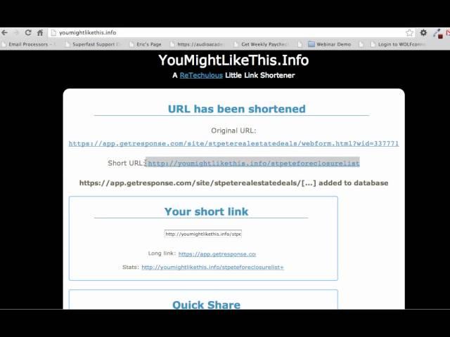 YouMightLikeThis.Info Link Shortener