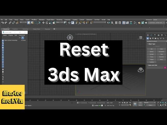 How To Easily Reset 3ds Max Viewport To The Default Settings? | The Fastest Way