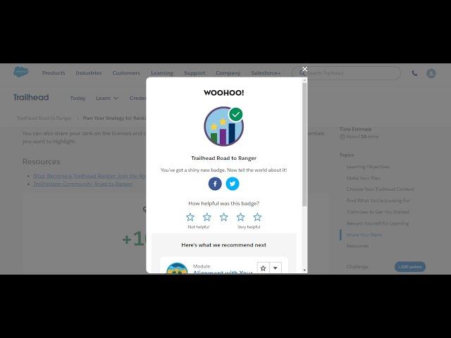 Trailhead Road to Ranger -  Trailhead Salesforce #2024