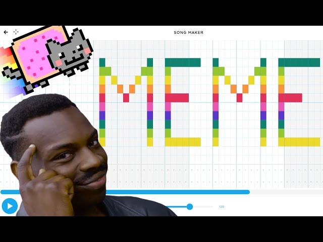 MEME SONGS but 'played' on Google Chrome Music Lab