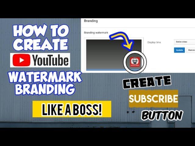 How to Create Youtube Branding Watermark on Your Videos Tutorial