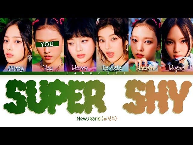 [KARAOKE]NEWJEANS "Super Shy" (6 Members) Lyrics|You As A Member