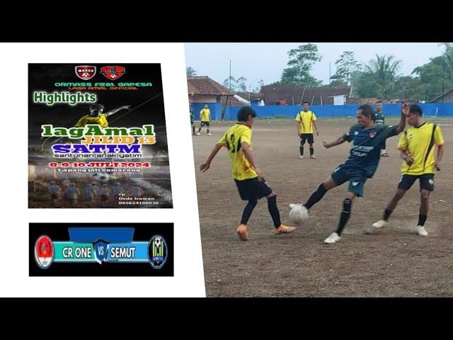 Highlights Laga Amal Tim Sepakbola Jilid 13 Satim Santunan Anak Yatim || CR ONE VS SEMUT