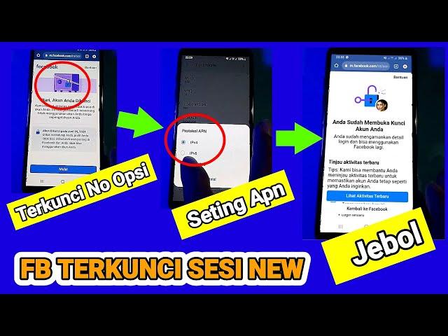 Atasi fb terkunci sesi new tidak ada pilihan opsi metode set apn - part 11