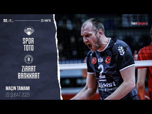 Maçın Tamamı |  Spor Toto - Ziraat Bankkart "SMS Grup Efeler Ligi"