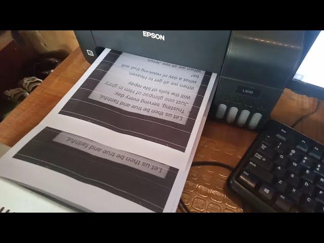 HOW TO REMOVE LINES IN PRINTING | EPSON L3110 PRINTER | POWER CLEANING