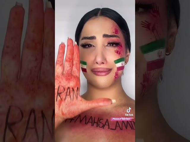 Sad pretty ️ #makeup #iran #mahsaamini #opiran #tiktok