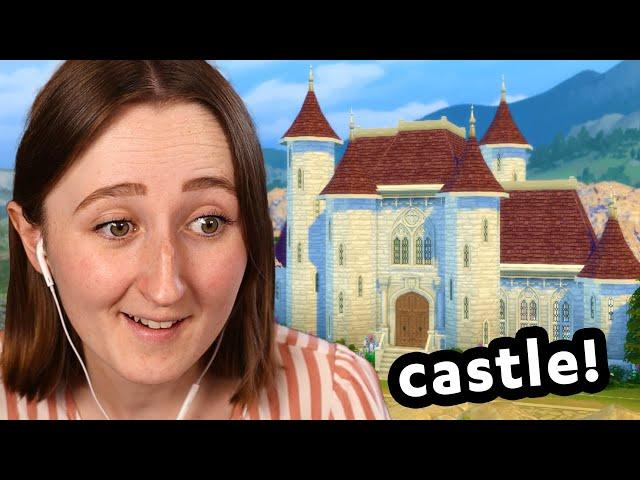 i built a giant CASTLE in the sims