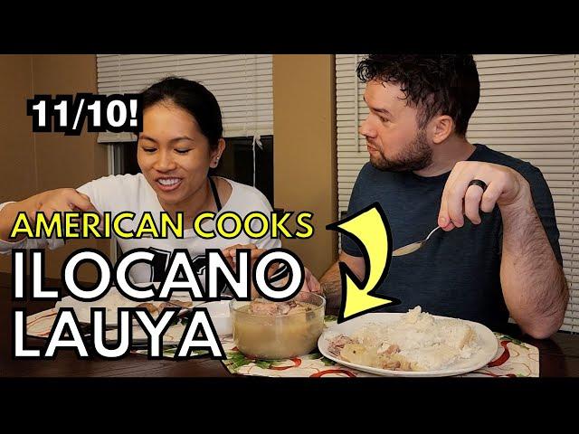 AMERICAN cooks FILIPINO LAUYA (ILOCANO) | KUYA JAKE