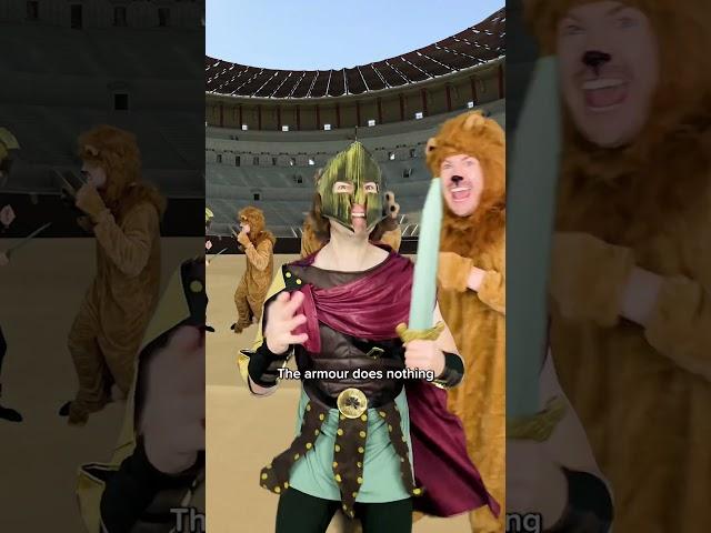 Gladiators Choose Their Armour ️ #comedy #history #shorts