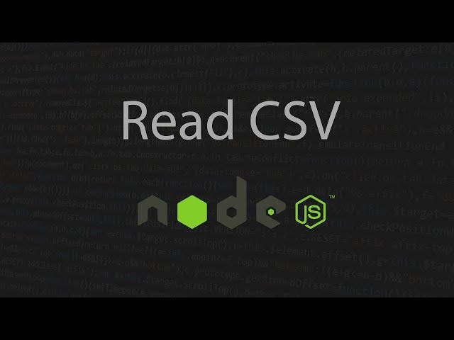 How to Read/Parse CSV File in Nodejs