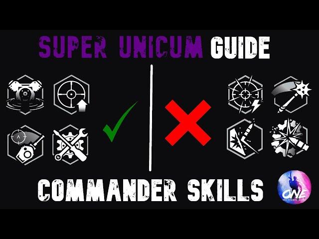 SUPER UNICUM GUIDE | COMMANDER SKILLS (ALL TANK CLASSES) | WOT CONSOLE