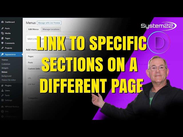 Divi Theme How To Link To Specific Sections On A Different Page