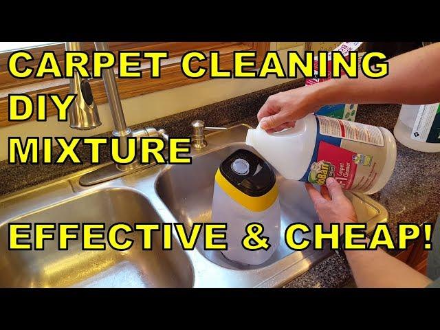 The WORLD'S BEST DIY Carpet Cleaning Solution Mixture (EFFECTIVE & CHEAP!)