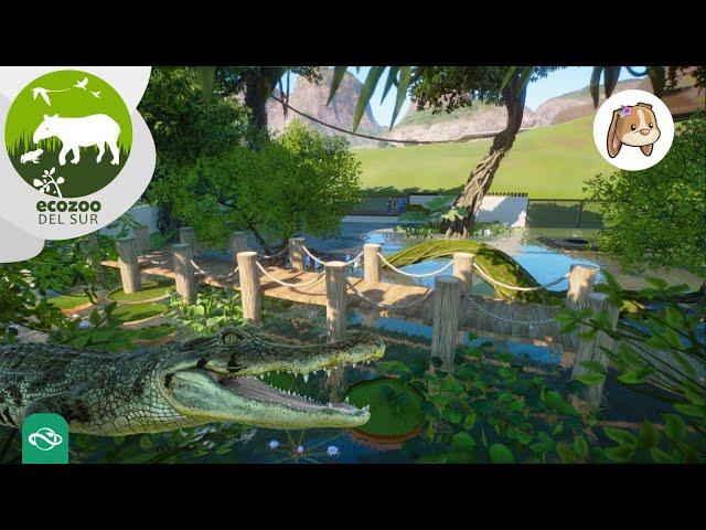 Caimán de Anteojos  Ecozoo Del Sur🟢 | Planet Zoo Speed Build en Español