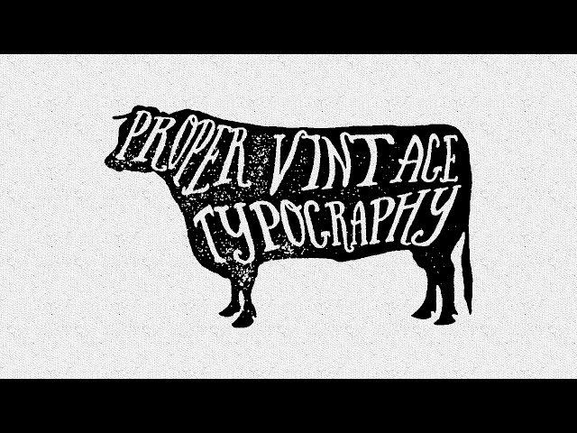 Illustrator CC CS6 : Proper Vintage Typography