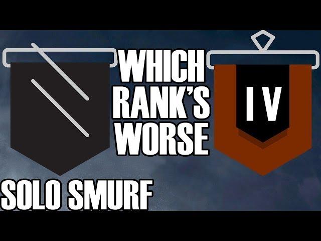 Solo Smurf: The Unranked Experience - Rainbow Six Siege