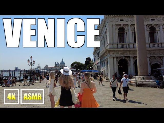 4K Beautiful Venice Italy Relax Daytime Walking City Sounds ASMR 2022