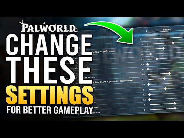 Improve Gameplay In Palworld With Updated Custom Game Settings - Ultimate Guide