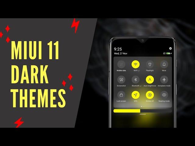 Miui 11 Dark Themes with Status Bar and Dark UI | Miui 11 Status Bar Themes | Black Friday Themes