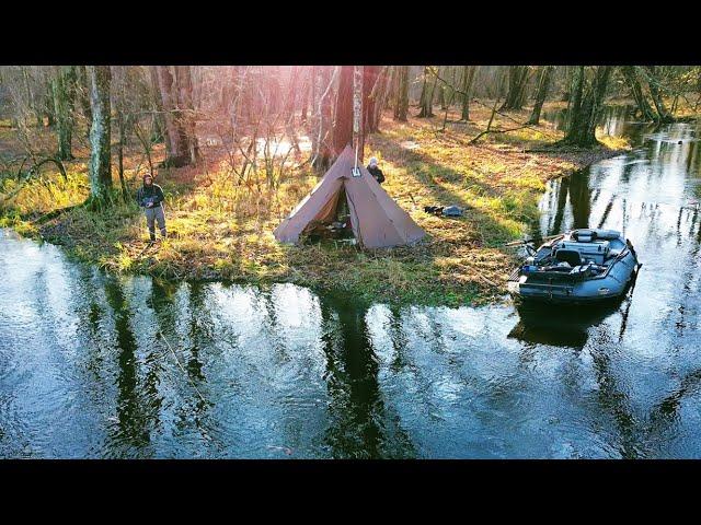 5 Days on the River - Fall Steelhead Fishing & Tipi Hot Tent Camping