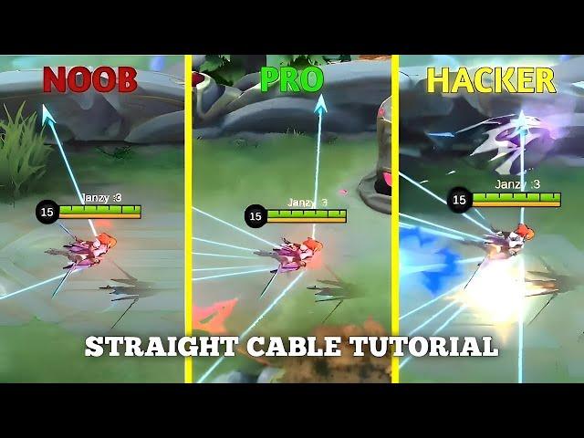 STRAIGHT CABLE TUTORIAL  ( HARDEST FANNY CABLE ) LEARN IN 5 MINS  - MLBB